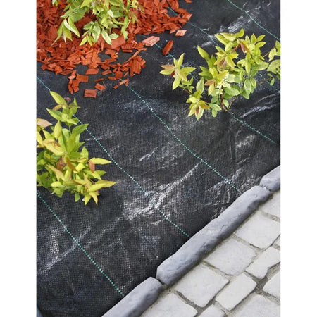 Set 3pz Rete Anti Erba Telo Pacciamatura Orto Giardino Serra 1x10mt Resistente 129912