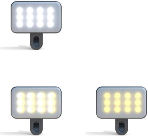 Luce Ricaricabile Video Led Portatile Pannello Luminoso Con Clip Usb Riprese Telefono