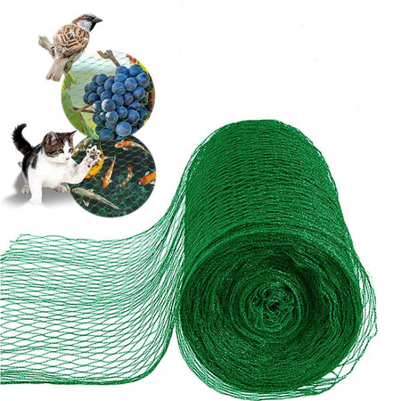 Set 2pz Rete In Polietilene Anti Animali Maglia 1x10mt Verde Protezione Piante Orto 134613