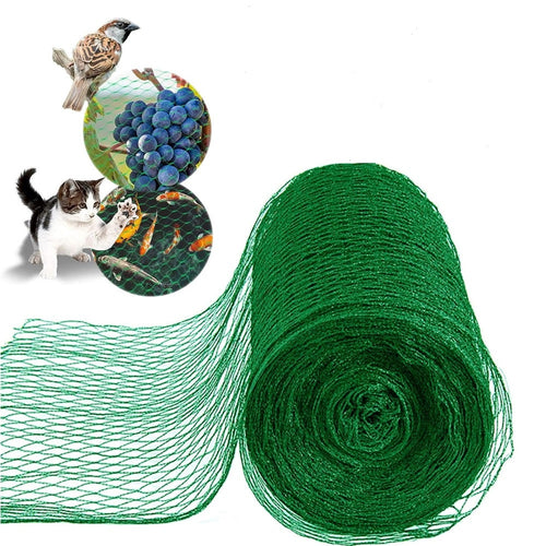Set 2pz Rete In Polietilene Anti Animali Maglia 1.5x10mt Verde Protezione Piante Orto 134614