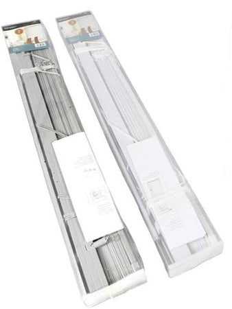 Set 2pz Tenda Veneziana 60x140cm In Pvc Con Asta Casa Parasole In 2 Colori 011682