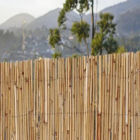 Arella Palizzata Listelli Canne Bambù Legno Esterni Recinzione Giardino 1.5x5mt 134705