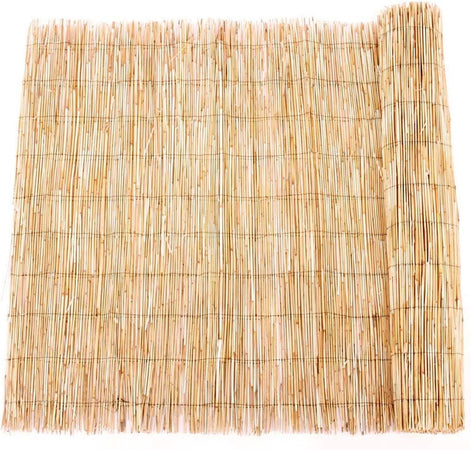 Arella Palizzata Listelli Canne Bambù Legno Esterni Recinzione Giardino 2x5 Mt 134706