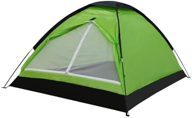 Tenda Da Campeggio Per 2 Persone 200x140x100cm Con Borsa Trasporto Portatile 206401