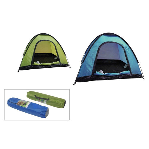 Tenda Da Campeggio Escursionismo 200x110x100cm Con Borsa Trasporto Portatile 206402