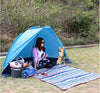 Tenda Da Spiaggia Paravento Parasole Con Picchetti Portatile Mare 220x110x100cm 206403
