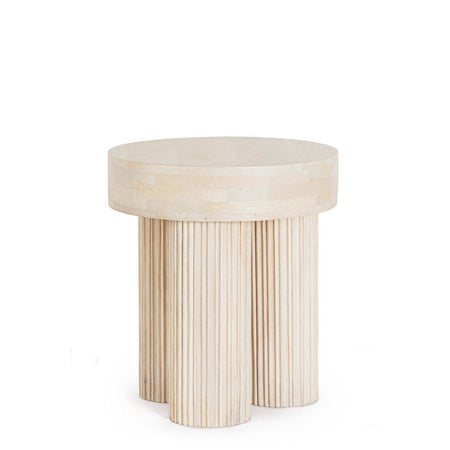 Tavolino "Dacca" struttura in legno di mango per interni