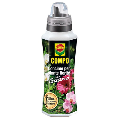 Concime liquido per piante fiorite con Guano fertilizzante per fiori da balcone 1 lt