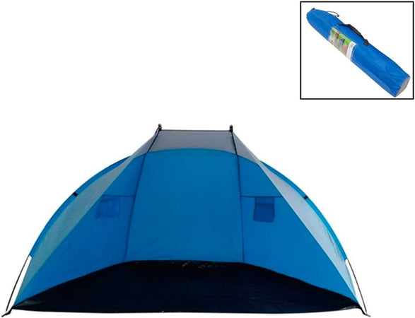 Tenda Da Spiaggia Pieghevole Ultraleggera Facile Montare Campeggio 240x120x120cm 206404