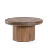 Tavolino Lopez tondo struttura in legno di mango per interni