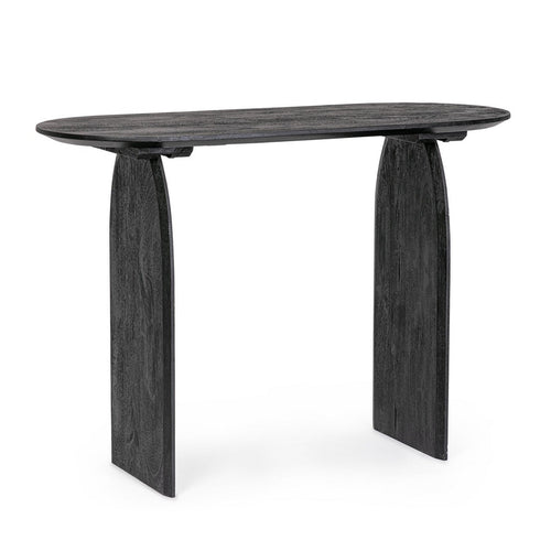 Consolle Monterrey con struttura in legno di mango, colore nero, 110 x 45 x 76h cm