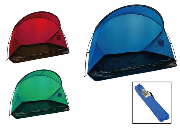 Tenda Da Spiaggia Paravento Parasole Leggera Con Borsa Trasporto 215x145x130cm 206405