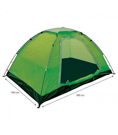 Tenda Da Campeggio Per 2 Persone Leggera Portatile Zanzariera 200x140x100cm 016569