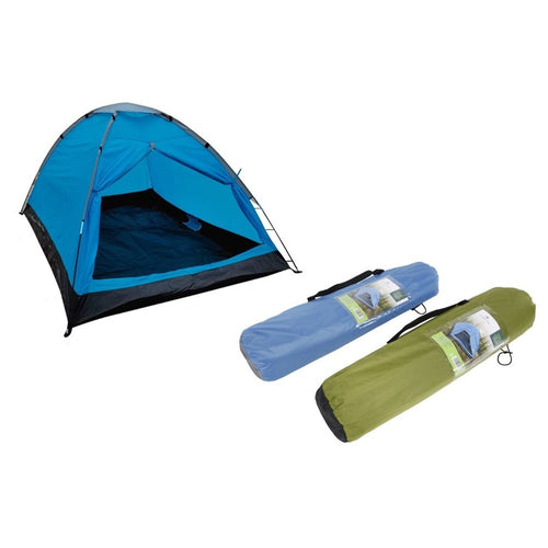 Tenda Da Campeggio Per 2 Persone Leggera Portatile Borsa Trasporto 205x150x105cm 016567