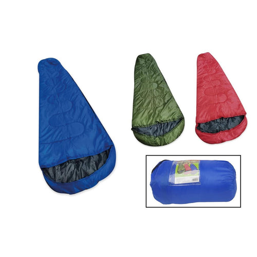 Set 2pz Sacco A Pelo Leggero Compatto 220x80cm Coperta Comfort Per Campeggio 017049