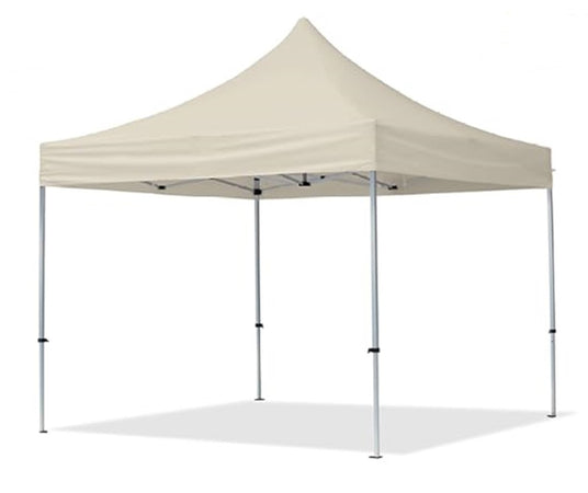 Gazebo Pieghevole Giardino 3x3x3mt Tenda Telo Beige Padiglione Mercati Sagre 222713
