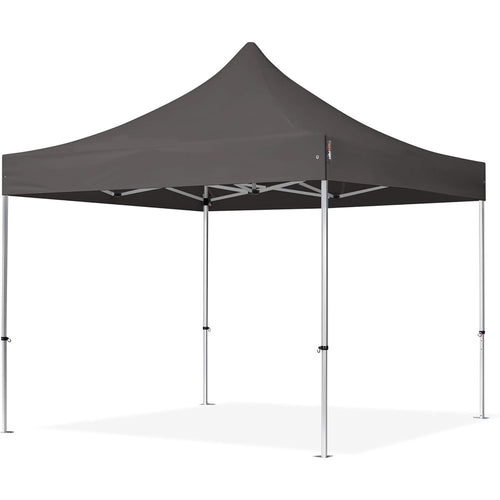 Gazebo Pieghevole Giardino 3x3x3mt Tenda Telo Grigio Padiglione Mercati Sagre 222714
