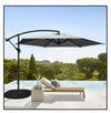 Ombrellone Decentrato Parasole Balcone Da Giardino Spiaggia ø3mt Con Base 206428