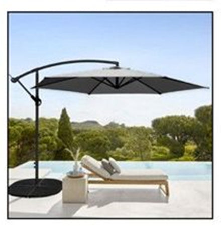 Ombrellone Decentrato Parasole Balcone Da Giardino Spiaggia ø3mt Con Base 206428