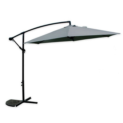 Ombrellone Decentrato Parasole Balcone Da Giardino Spiaggia ø3mt Con Base 206428