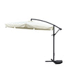 Ombrellone Laterale Da Giardino Protezione Sole 2x3mt Impermeabile Beige Con Base 223211