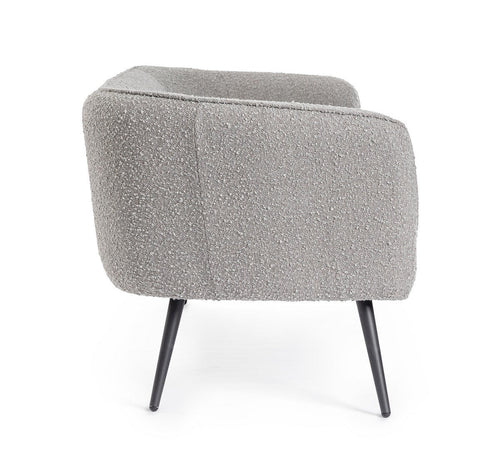 Divano 2 Posti "Avril" per interno, Struttura In Legno Compensato, Gambe In Acciaio Verniciato A Polvere Epossidica 126 x 70 x 68 h cm