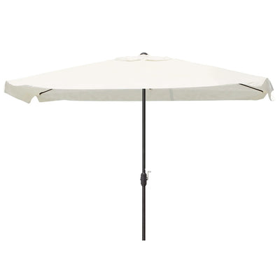 Ombrellone Da Giardino Esterno Balcone Terrazzo Bianco 3x2 Mt Con Manovella 223223