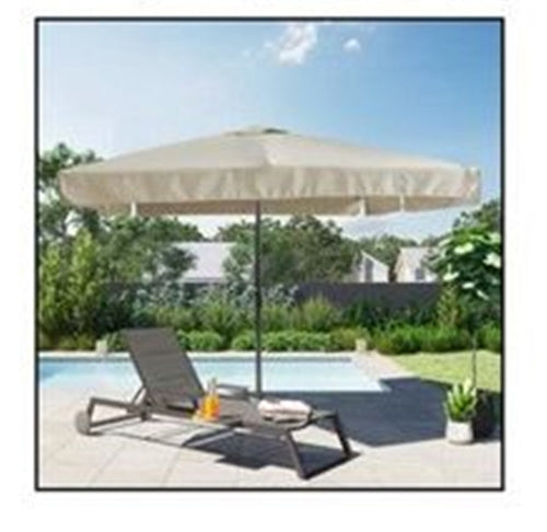 Ombrellone Da Giardino Arredo Esterno Balcone Terrazzo Patio 3x3 Mt Beige 223231