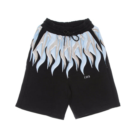 IHS Pantalone Corto Tuta Uomo New Flames Shorts Black da uomo