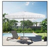 Ombrellone Da Giardino Arredo Esterno Balcone Terrazzo Patio 3x3 Mt Bianco 223233