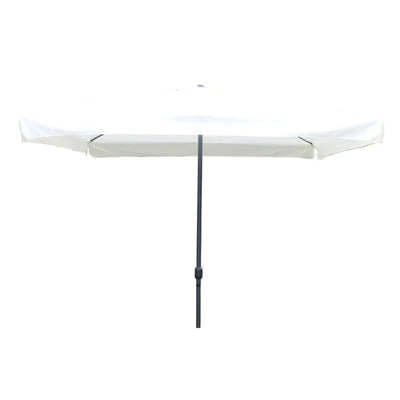 Ombrellone Da Giardino Arredo Esterno Balcone Terrazzo Patio 3x3 Mt Bianco 223233