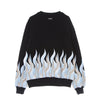 IHS Felpa Leggera Girocollo Uomo New Flames Sweatshirt Black da uomo