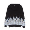 IHS Felpa Leggera Cappuccio Uomo New Flames Hoodie Black da uomo
