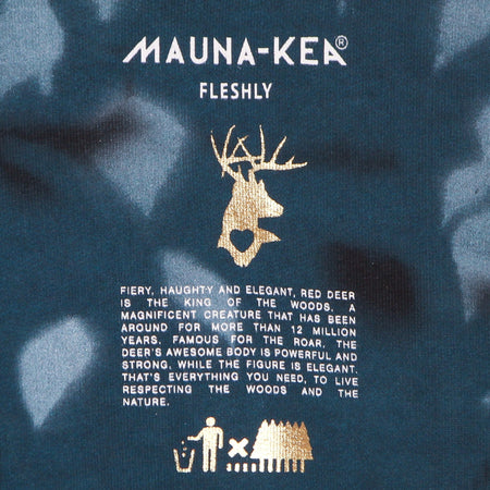 MAUNA-KEA Felpa Leggera Cappuccio Uomo Forest Hoodie Petroleum da uomo