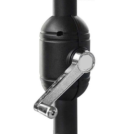 Ombrellone Da Giardino Grigio Palo Centrale Esagonale Parasole Balcone ø300cm 206422