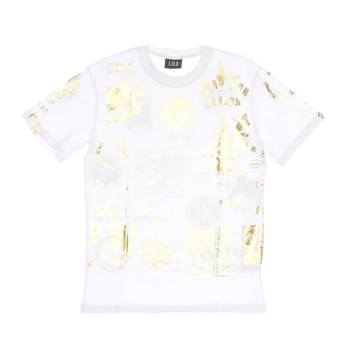 IHS Maglietta Uomo Gold Manifesto Tee White/gold da uomo