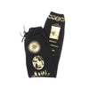 IHS Pantalone Tuta Leggero Uomo Gold Manifesto Jogger Black/gold da uomo