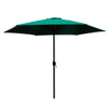Ombrellone Da Giardino Parasole Piscina Terrazza ø270x220cm Verde Manovella 017057