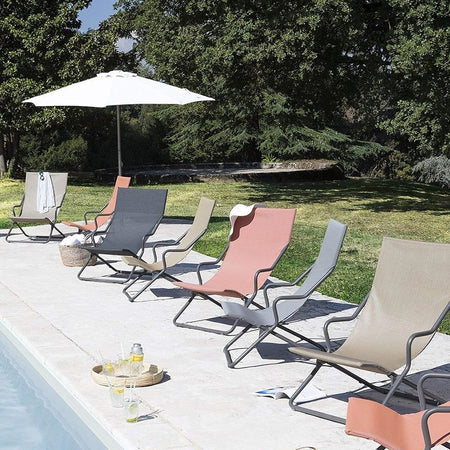 Ombrellone Da Giardino Parasole Piscina Terrazza ø270x220cm Bianco Manovella 017058