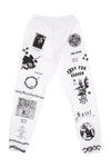 IHS Pantalone Tuta Leggero Uomo Solid Manifesto Jogger White da uomo