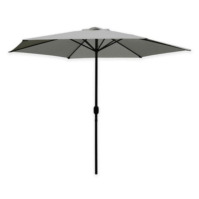 Ombrellone Da Giardino Parasole Piscina Terrazza ø270x220cm Grigio Manovella 017059