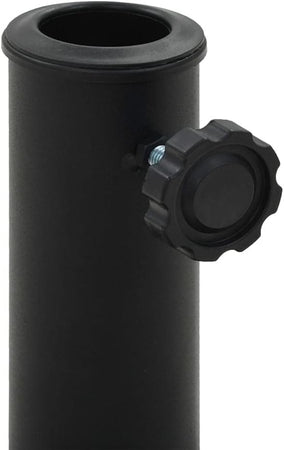 Base Per Ombrellone Supporto Rotondo Per Patio Esterno Resistente ø46xh33cm Nero 016595