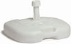 Base Per Ombrellone Da Giardino Spiaggia Riempibile 14lt 44.5x44.5xh10cm Bianco 008654