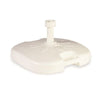Base Per Ombrellone Da Giardino Spiaggia Riempibile 14lt 44.5x44.5xh10cm Bianco 008654