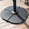 Supporto Base Per Ombrellone Peso Piede D'appoggio Con Maniglia Metallo Nero 020701