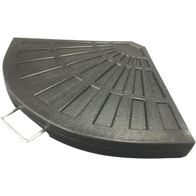 Supporto Base Per Ombrellone Peso Piede D'appoggio Con Maniglia Metallo Nero 020701