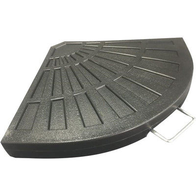 Supporto Base Per Ombrellone Peso Piede D'appoggio Nero Con Maniglia Metallo 020702
