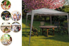 Gazebo 3x3x2,5 Mt Pieghevole Grigio Impermeabile Richiudibile Tendone Giardino 016561