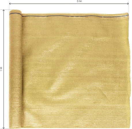 Set 3pz Rotolo Rete Ombreggiante Beige Fitta 1x5mt Protezione Giardini Terrazze 017068