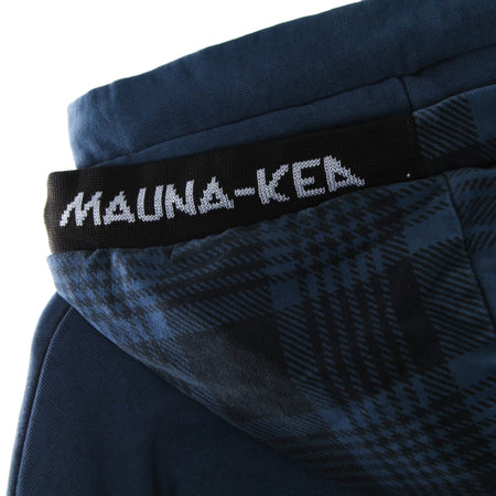 MAUNA-KEA Felpa Leggera Cappuccio Uomo Moleskin Double Hoodie Petroleum da uomo